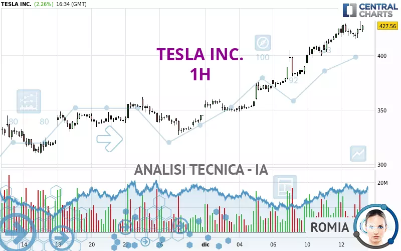 TESLA INC. - 1 uur