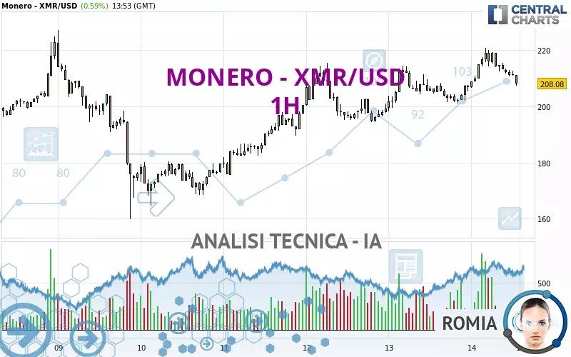 MONERO - XMR/USD - 1 Std.