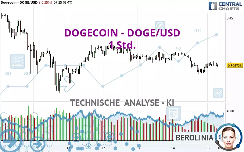 DOGECOIN - DOGE/USD - 1 Std.