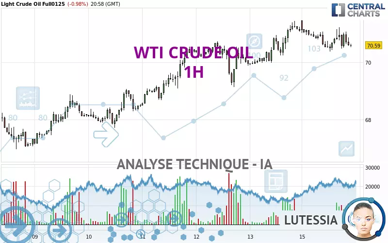 WTI CRUDE OIL - 1H