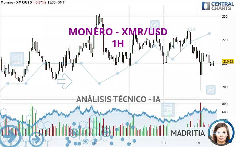 MONERO - XMR/USD - 1H