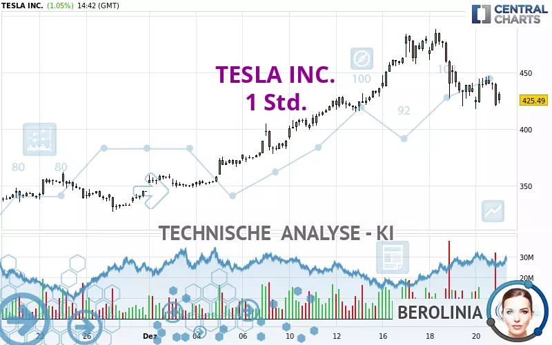 TESLA INC. - 1 uur