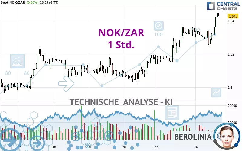 NOK/ZAR - 1 Std.