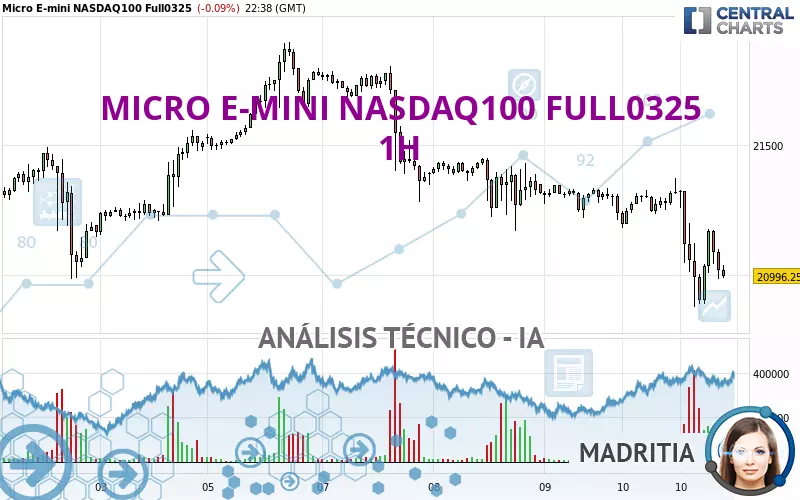 MICRO E-MINI NASDAQ100 FULL0325 - 1 uur