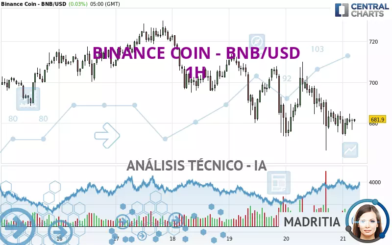 BINANCE COIN - BNB/USD - 1 Std.