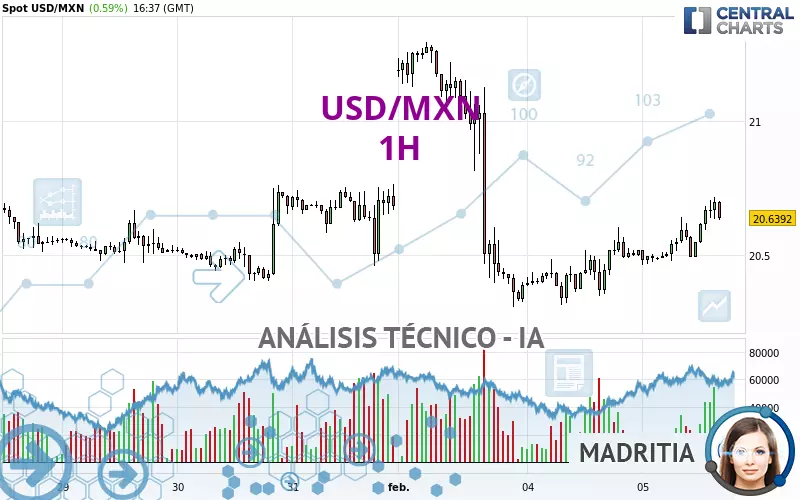 USD/MXN - 1H