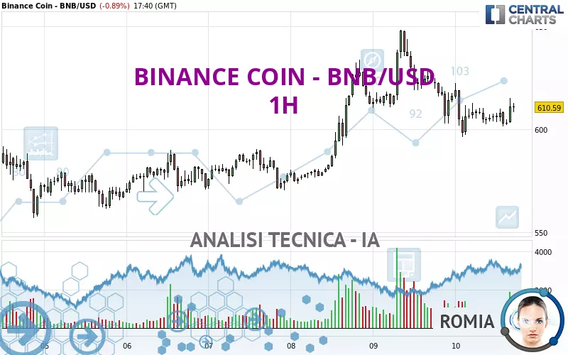 BINANCE COIN - BNB/USD - 1H