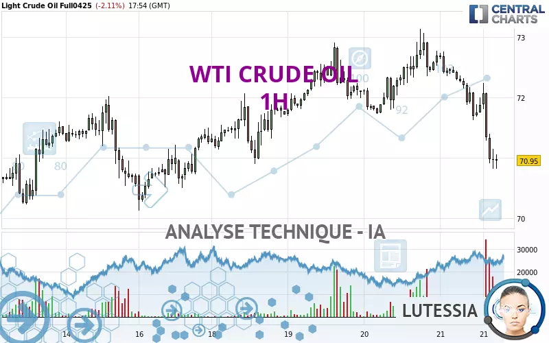 WTI CRUDE OIL - 1H