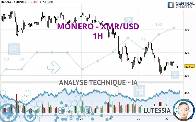 MONERO - XMR/USD - 1H