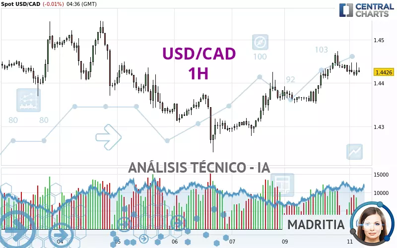 USD/CAD - 1 uur