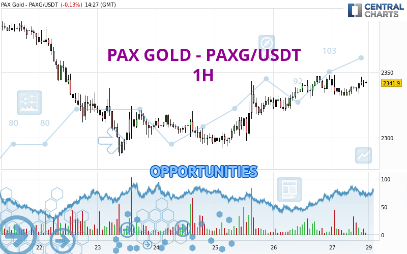 PAX GOLD - PAXG/USDT - 1 uur