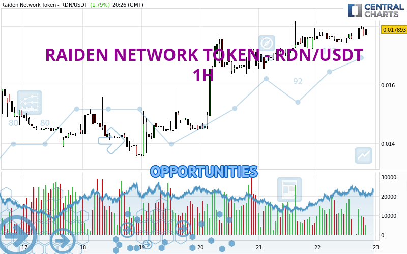 RAIDEN NETWORK TOKEN - RDN/USDT - 1H