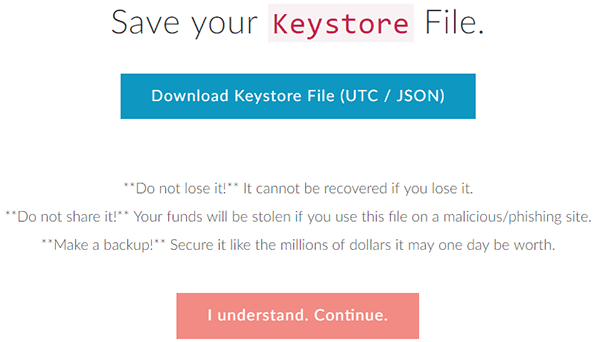 keystore myetherwallet