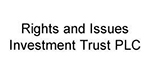 RIGHTS & ISSUES INVEST TRUST ORD 25P